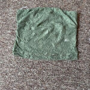 Urban Outfitters Green Lace Tube Top